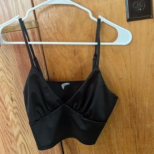 Black crop top